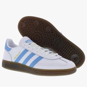 NIB Authentic Men’s Adidas Spezial Footwear White/Light Blue/Gum-white Size 8.5